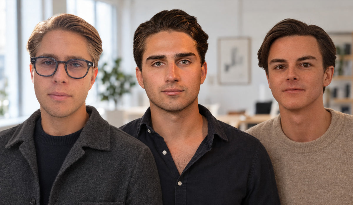 BIVANDO founders Carl Milio Andrée, Gustav Sandin and Hugo Lagerling, featured in an Ehandel.se interview about the Swedish sneaker brand.
