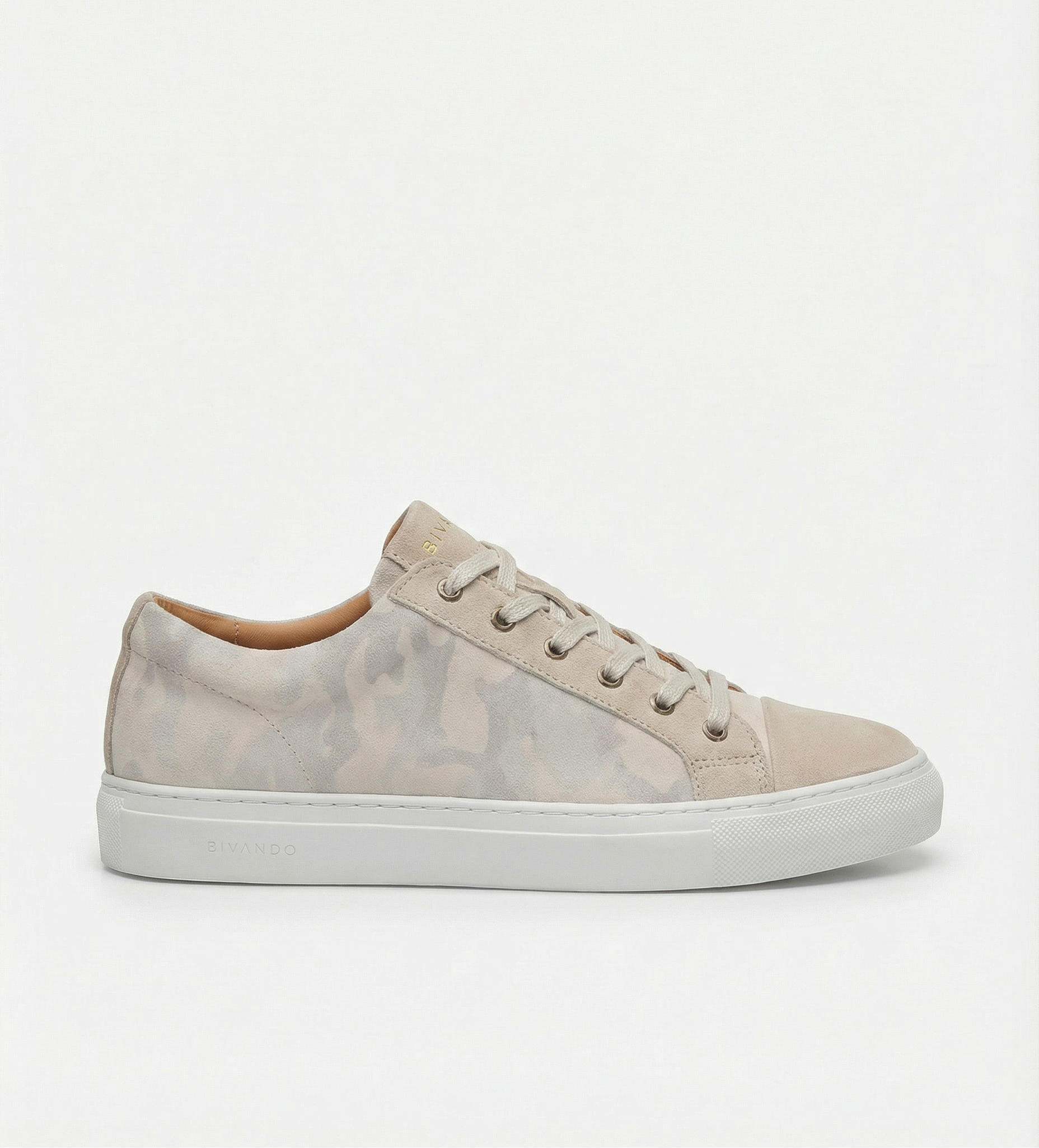 Bivando K1 beige kamouflage-sneaker från sidan