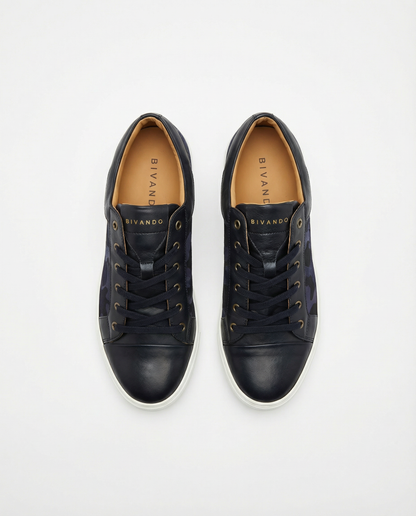 Bivando KA 1 marinblå kamouflage-sneakers ovanifrån